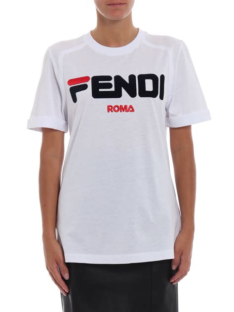 fendi fila t shirt|fendi fila t shirt men's.